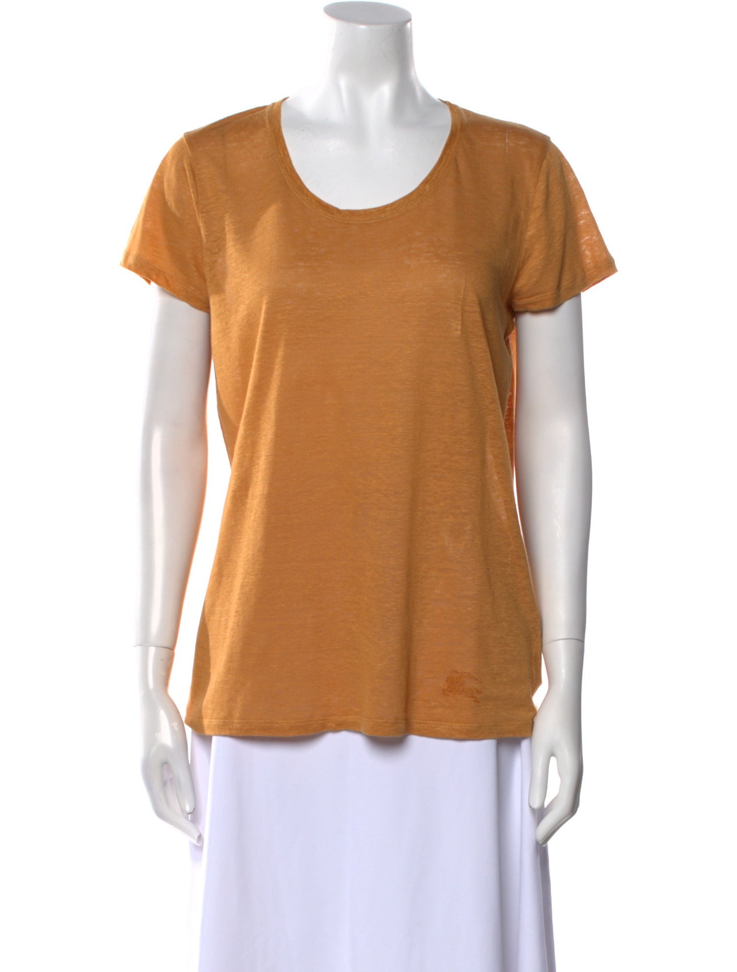 Burberry Brit Linen Scoop Neck T-Shirt