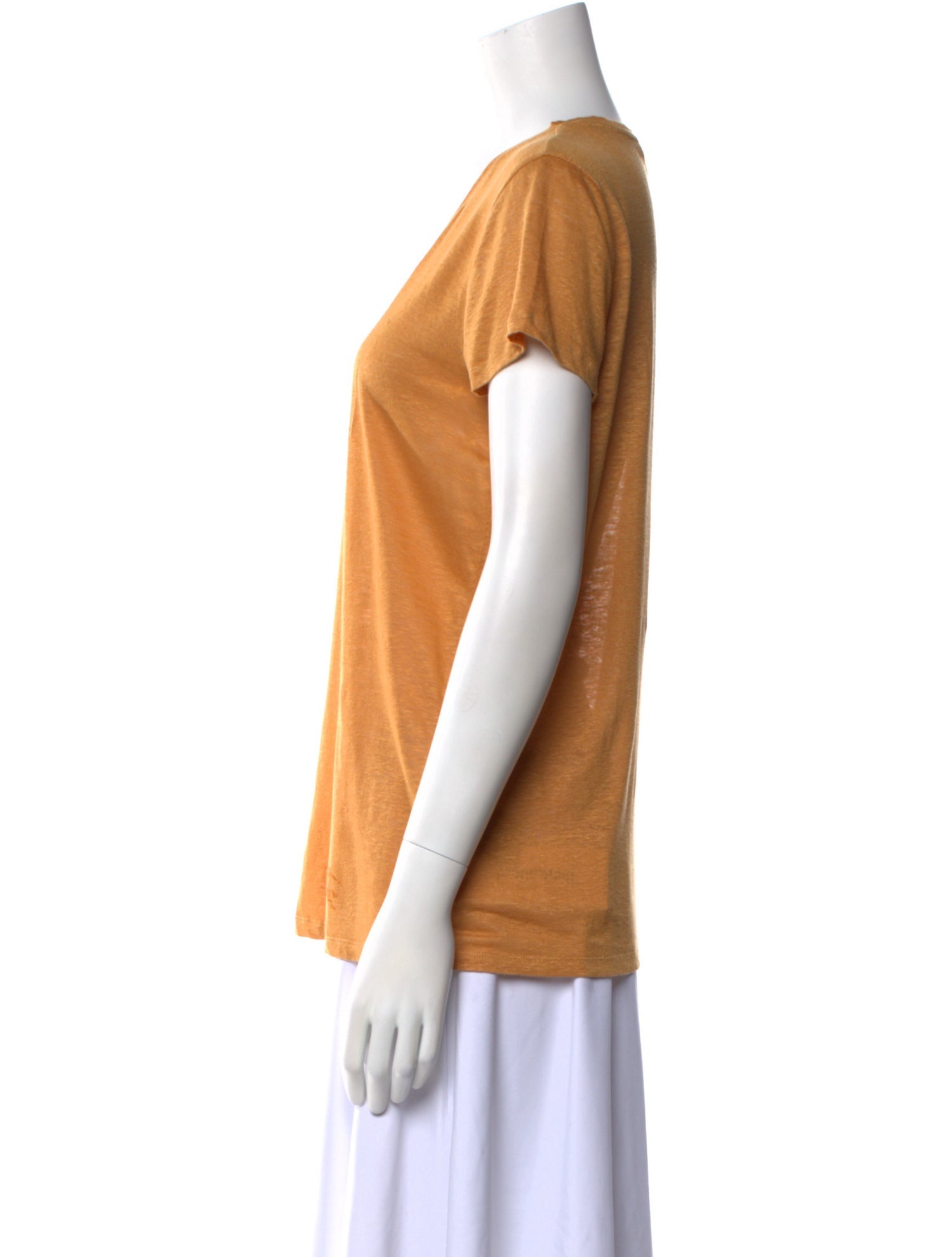 Burberry Brit Linen Scoop Neck T-Shirt