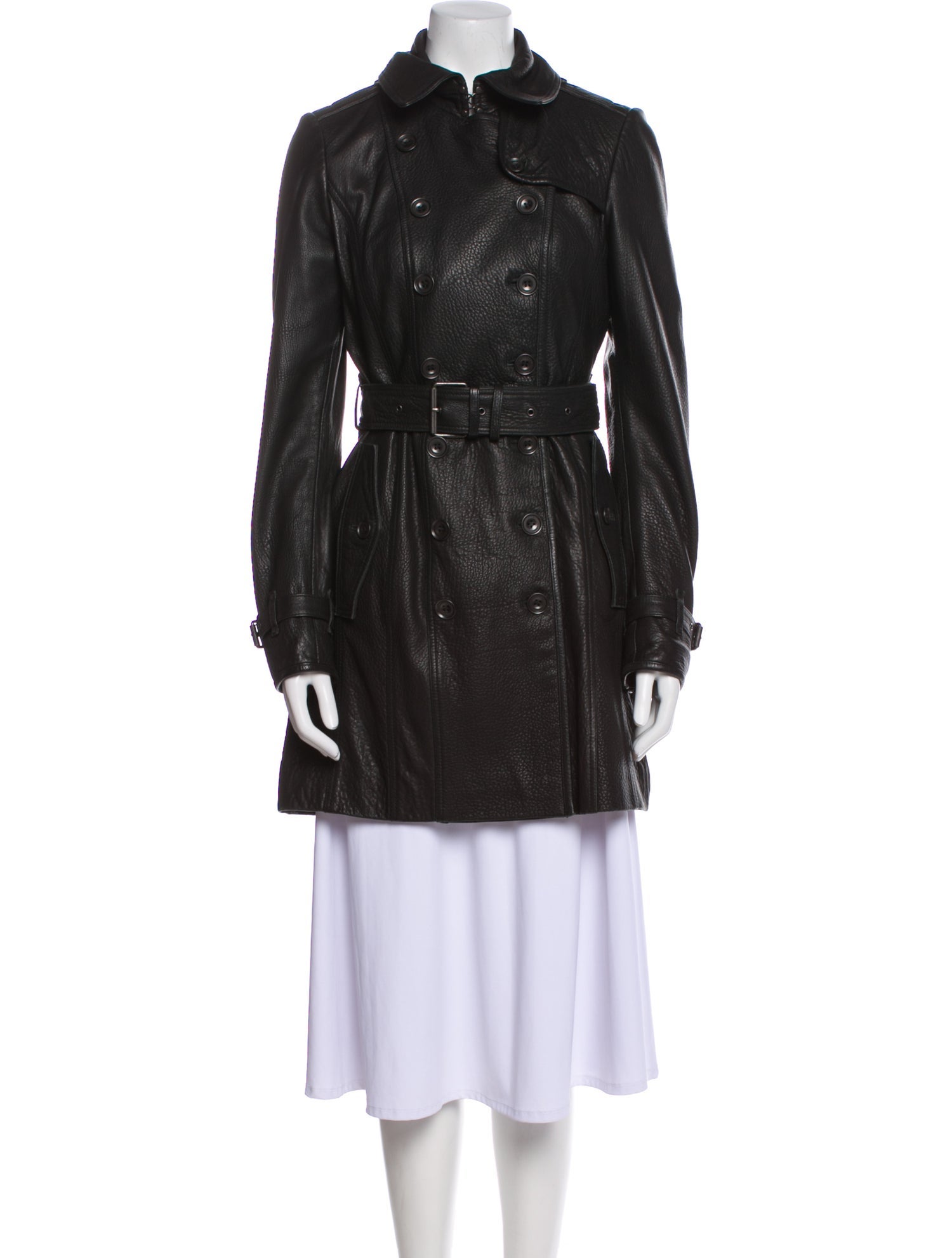 Burberry Brit Lamb Leather Fur Coat