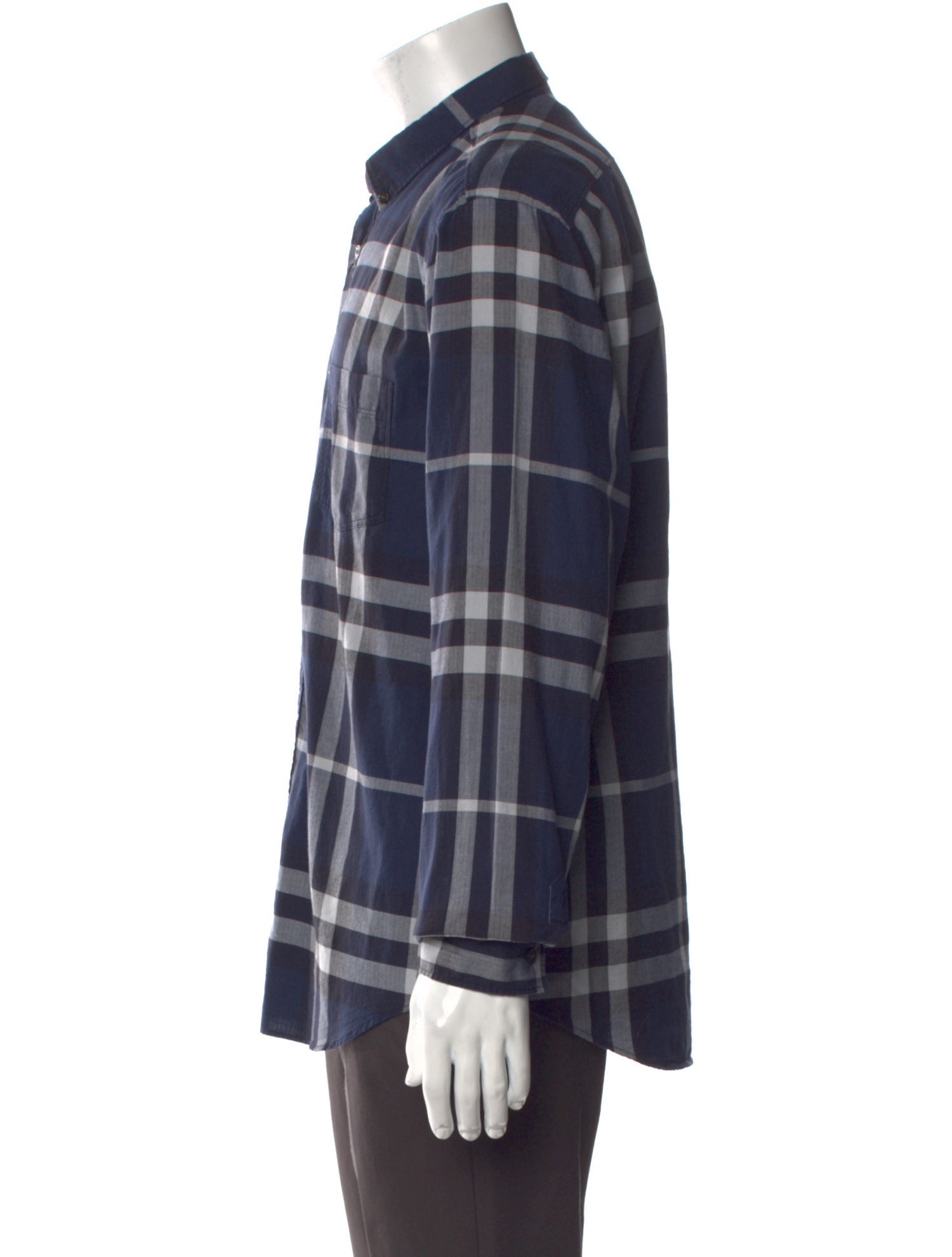 Burberry Brit Plaid Print Long Sleeve Shirt w/ Tags