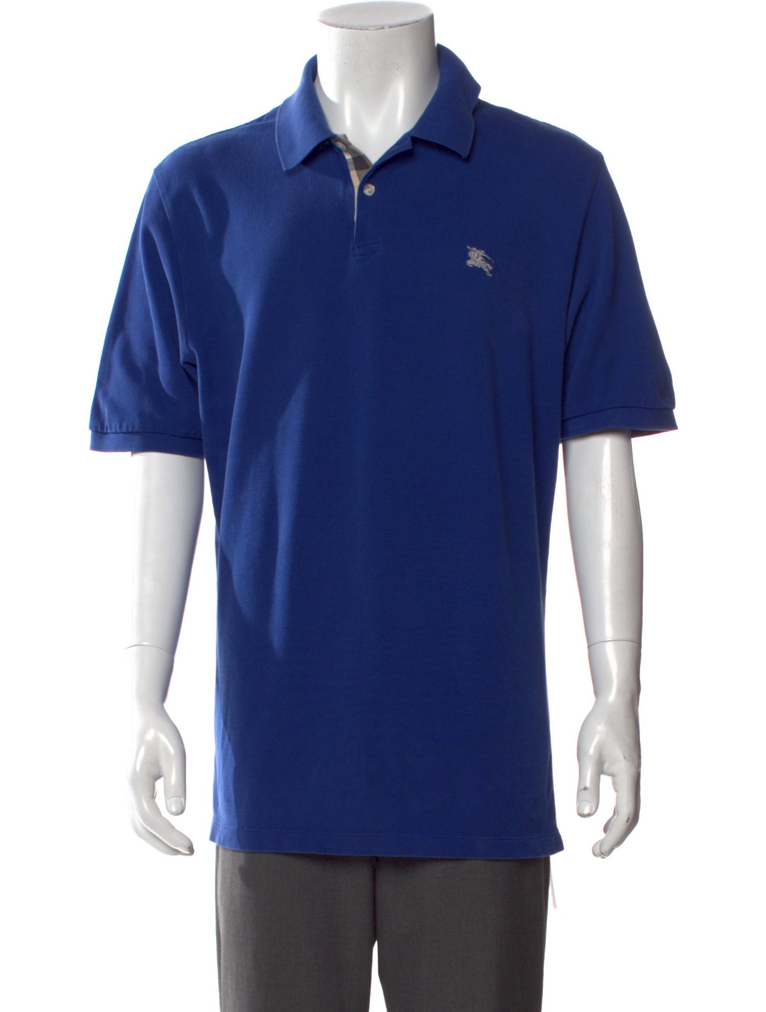 Burberry Brit Nova Check Pattern Collar Polo Shirt