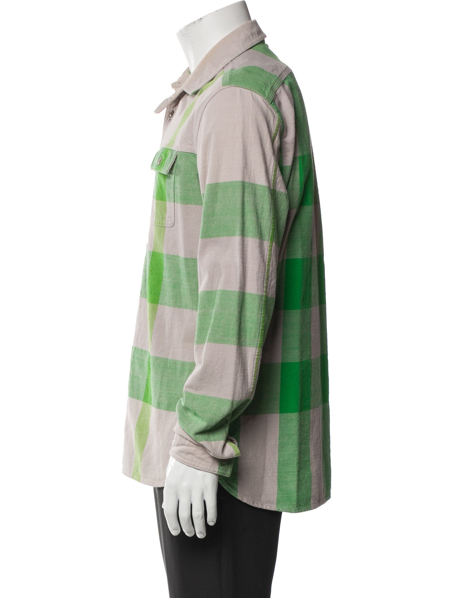 Burberry Brit Plaid Print Long Sleeve Shirt