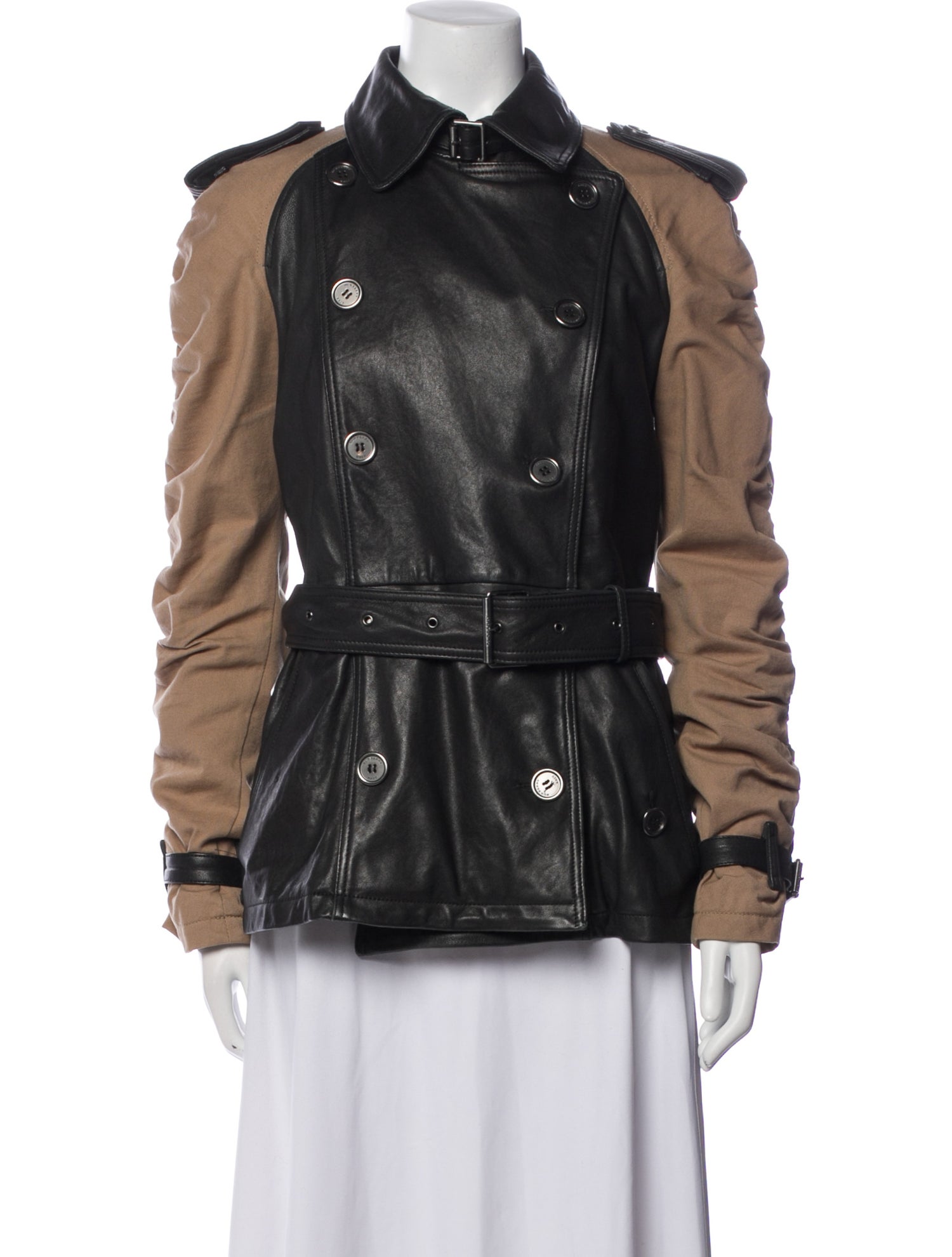 Burberry Brit Leather Utility Jacket