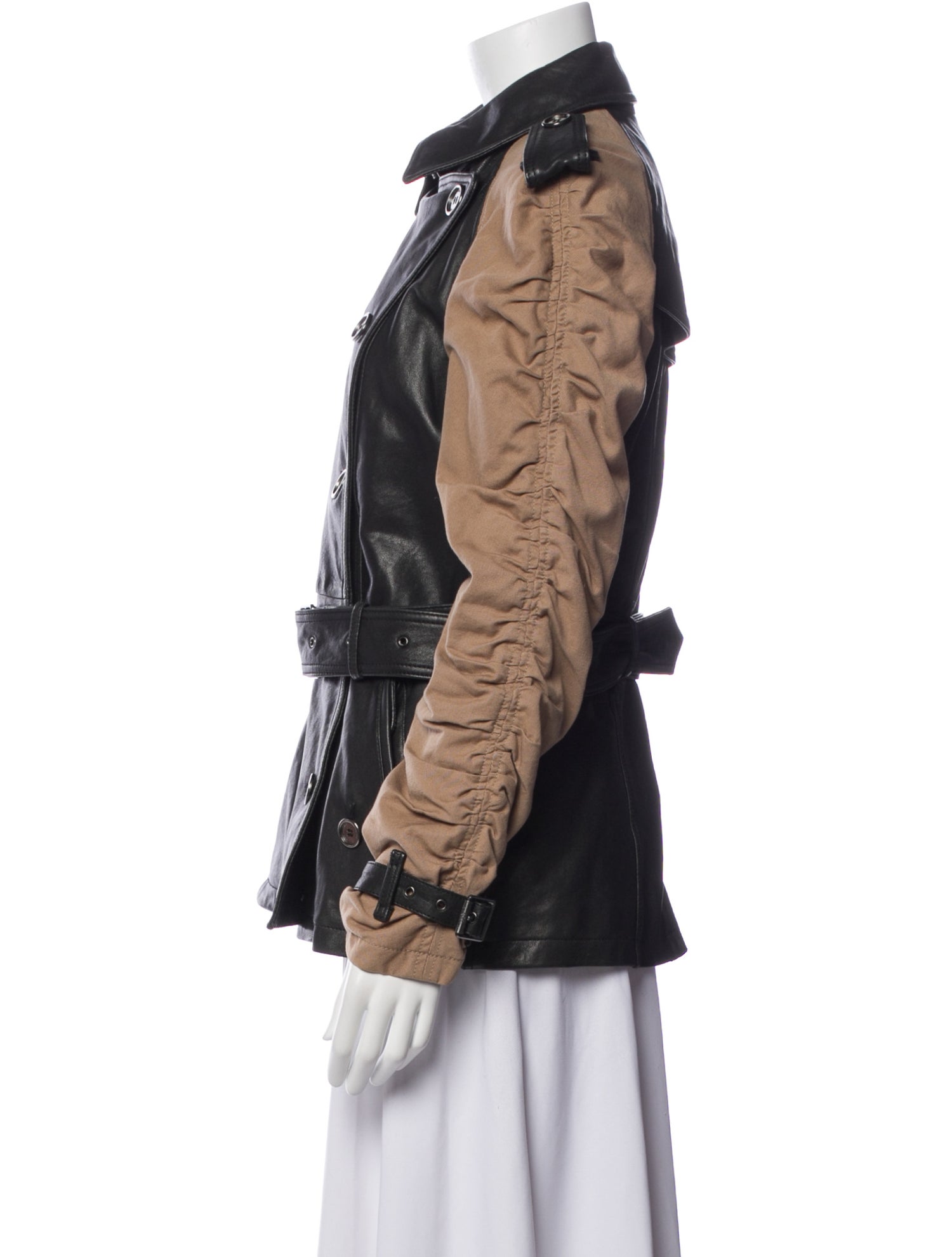 Burberry Brit Leather Utility Jacket