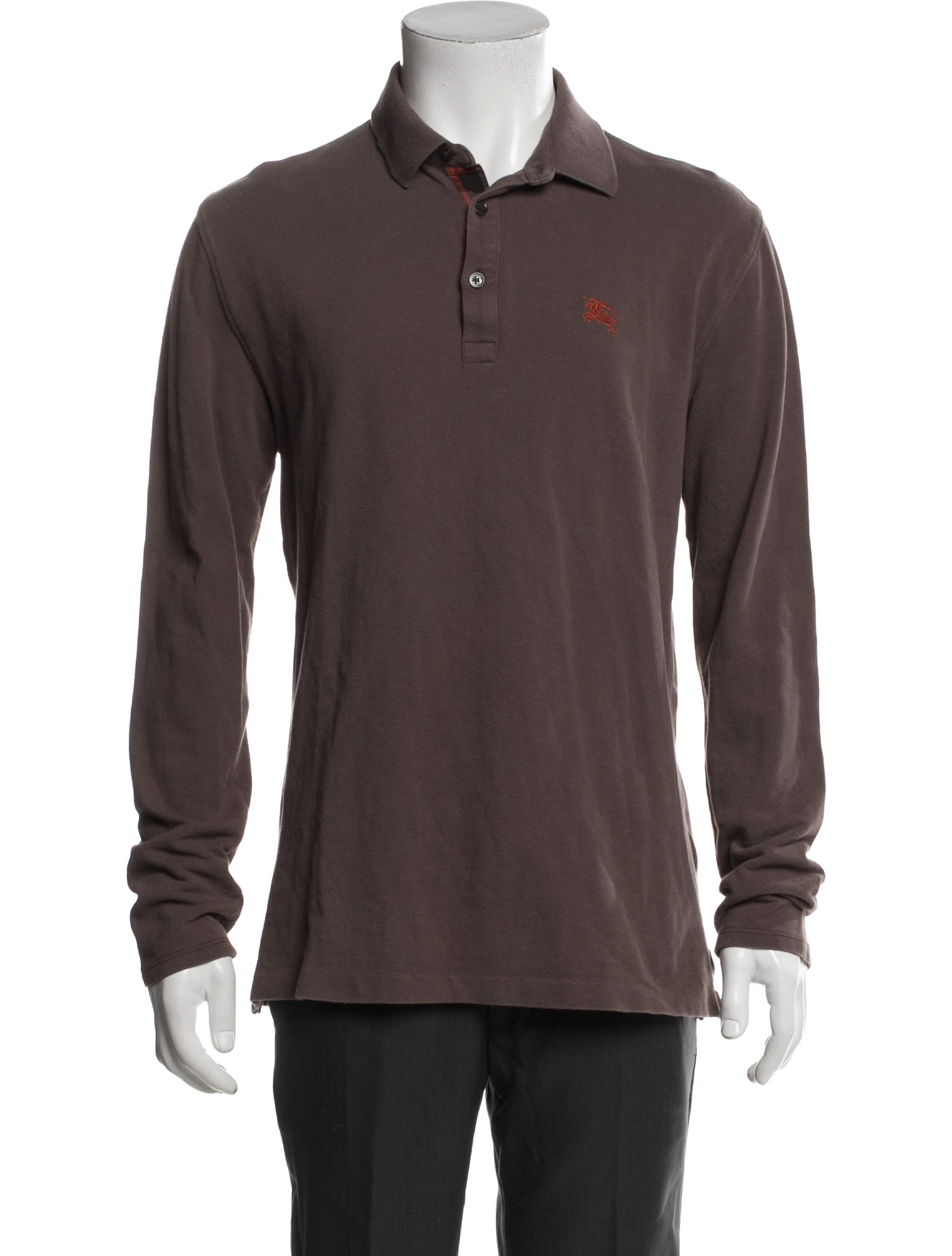 Burberry Brit Collar Long Sleeve Polo Shirt