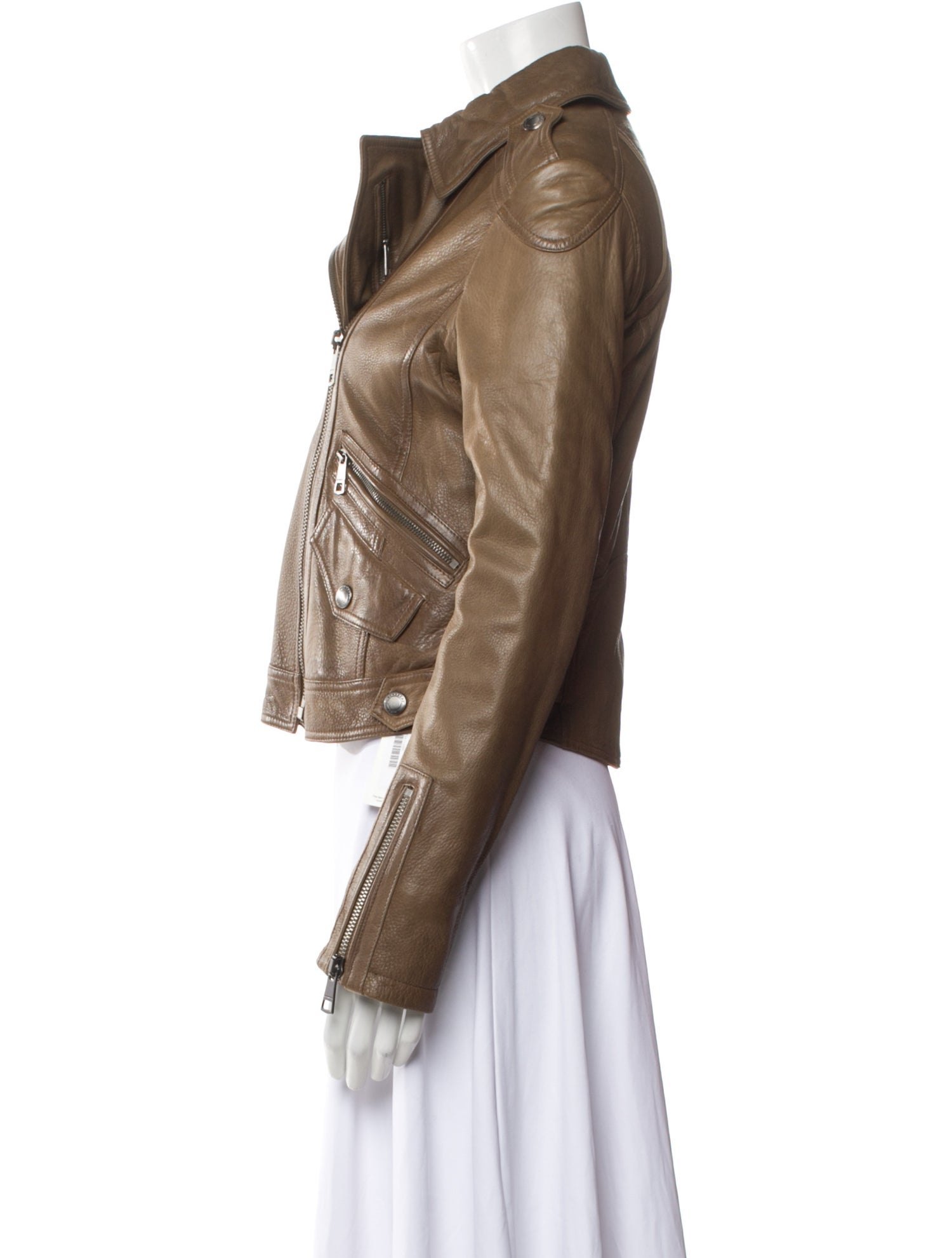 Burberry Brit Leather Biker Jacket