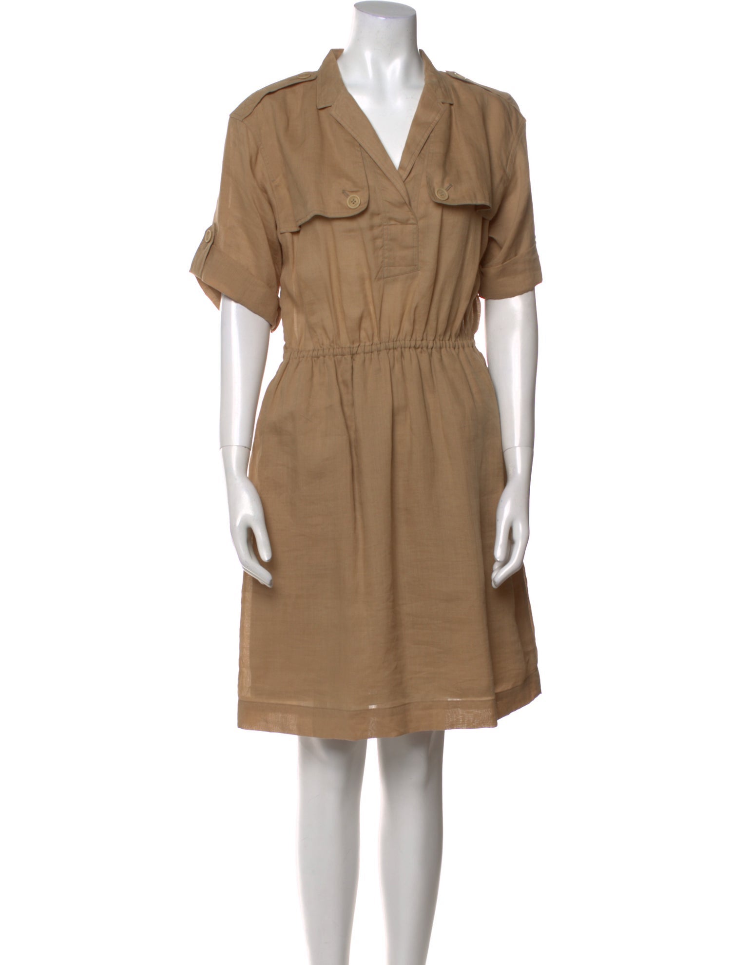 Burberry Brit V-Neck Mini Dress