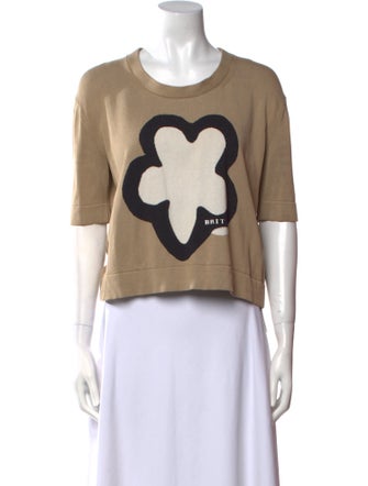 Burberry Brit Silk Graphic Print T-Shirt