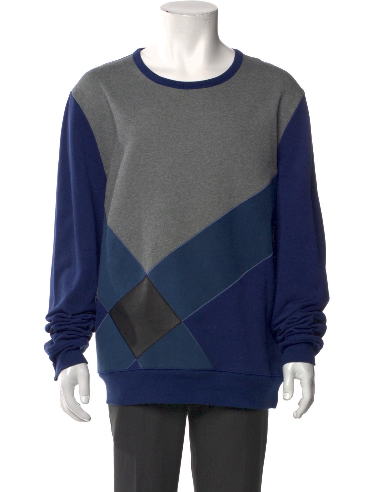 Burberry Brit Colorblock Pattern Crew Neck Pullover