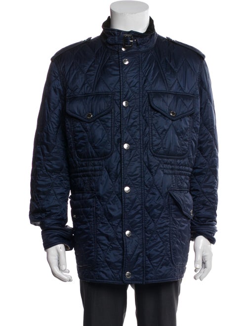 Burberry Brit House Check Pattern Puffer Coat
