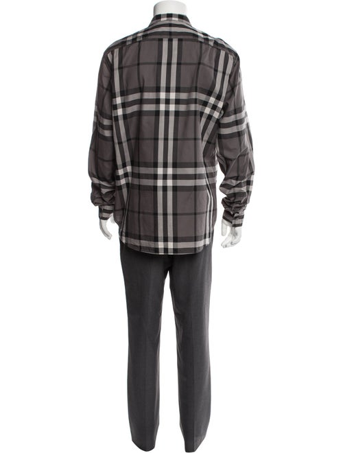 Burberry Brit Beat Check Pattern Long Sleeve Shirt