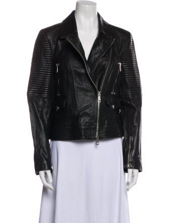 Burberry Brit Leather Biker Jacket