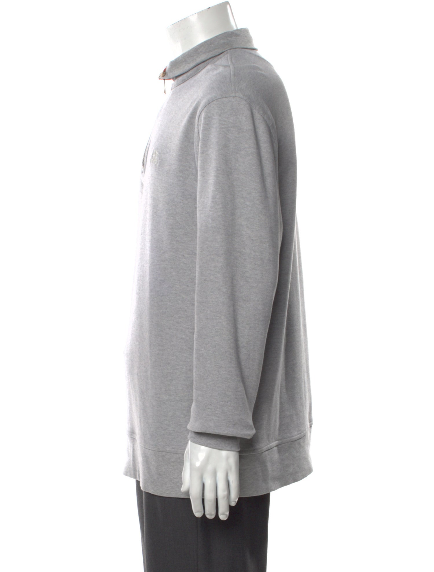 Burberry Brit Mock Neck Long Sleeve Polo Sweater