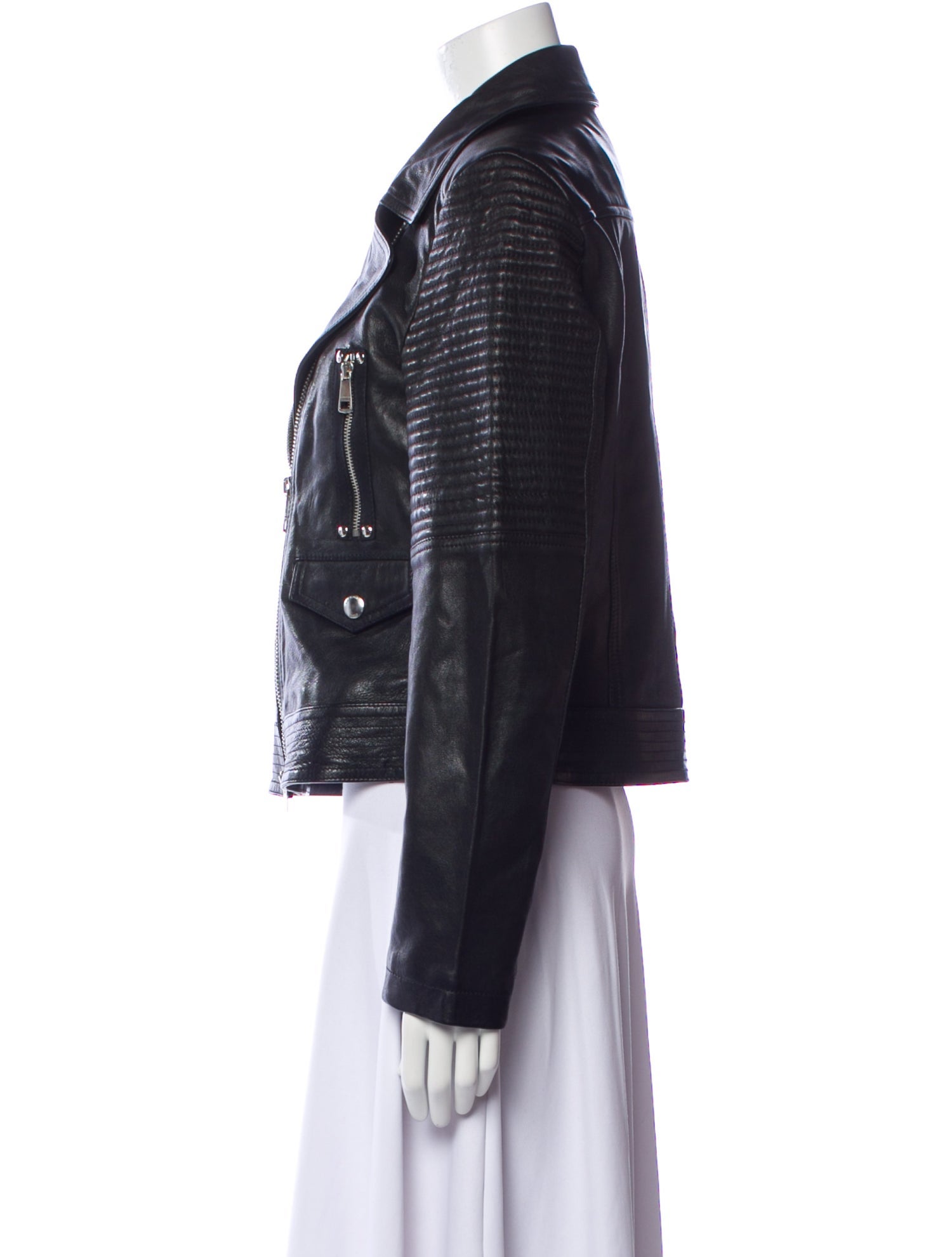 Burberry Brit Leather Biker Jacket