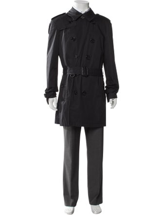 Burberry Brit Nova Check Pattern Trench Coat