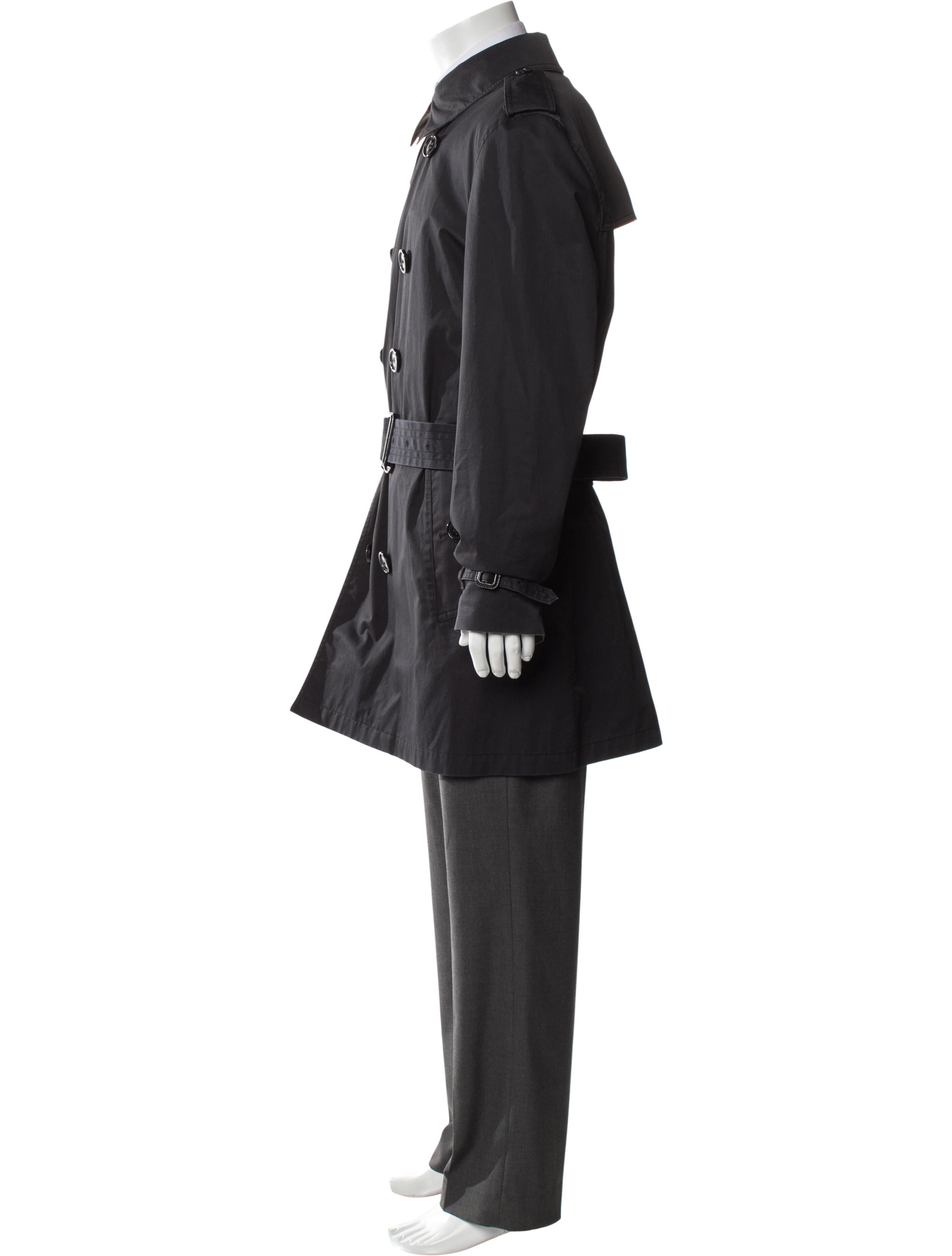 Burberry Brit Nova Check Pattern Trench Coat