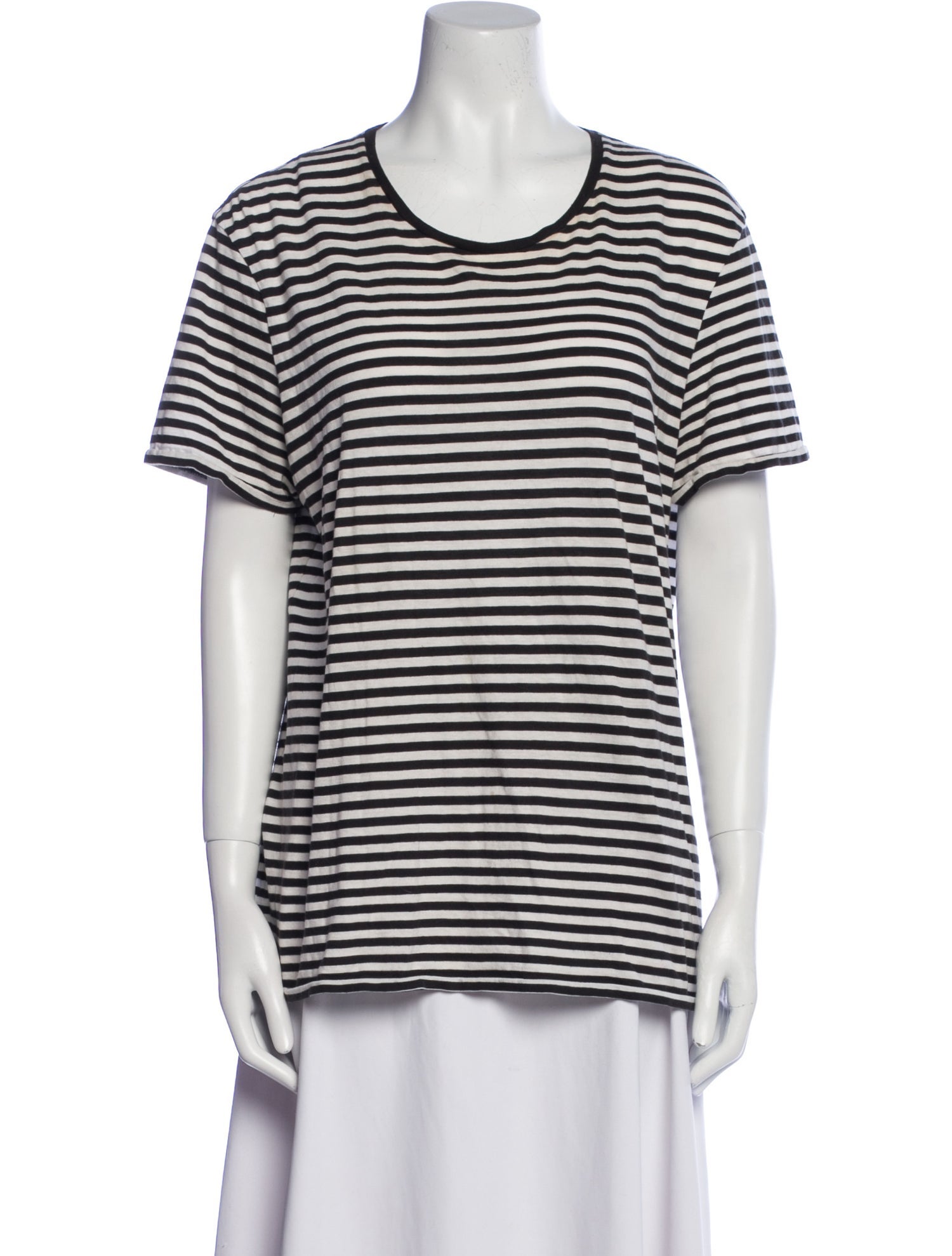 Burberry Brit Striped Scoop Neck T-Shirt