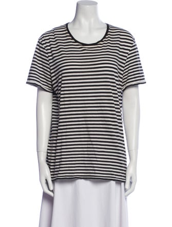 Burberry Brit Striped Scoop Neck T-Shirt