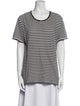 Burberry Brit Striped Scoop Neck T-Shirt
