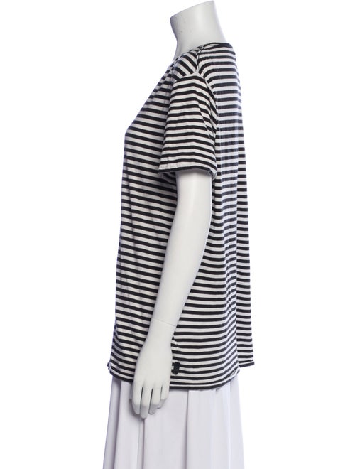 Burberry Brit Striped Scoop Neck T-Shirt