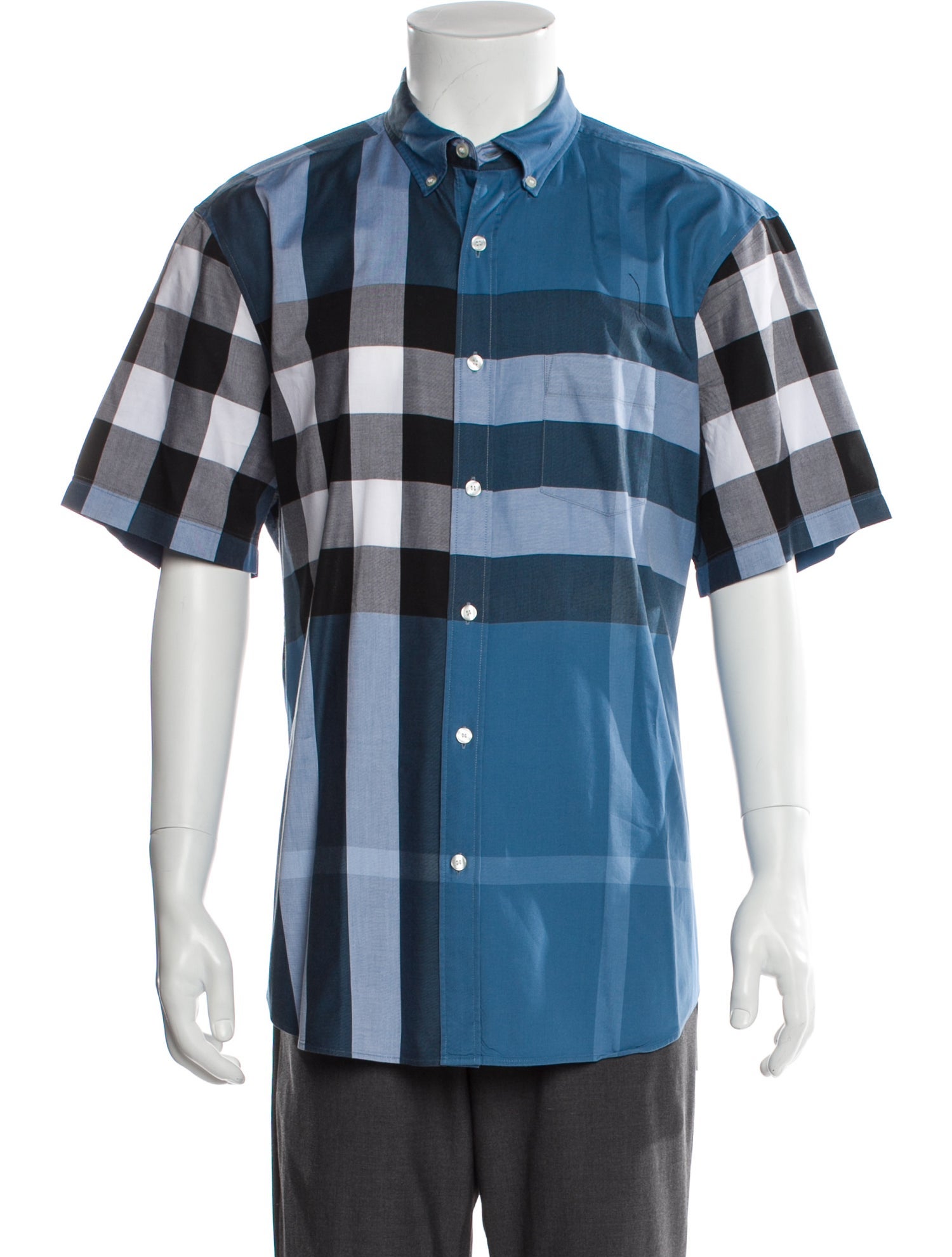 Burberry Brit Abstract Check Short Sleeve Shirt