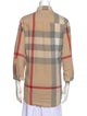 Burberry Brit Plaid Print Three-Quarter Sleeve Tunic