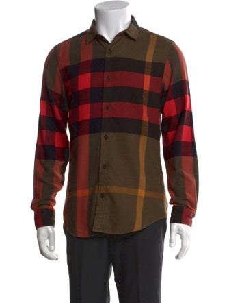 Burberry Brit Nova Check Pattern Long Sleeve Shirt