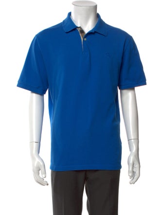 Burberry Brit Nova Check Pattern Collar Polo Shirt