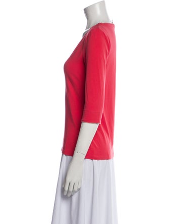 Burberry Brit Scoop Neck Three-Quarter Sleeve T-Shirt