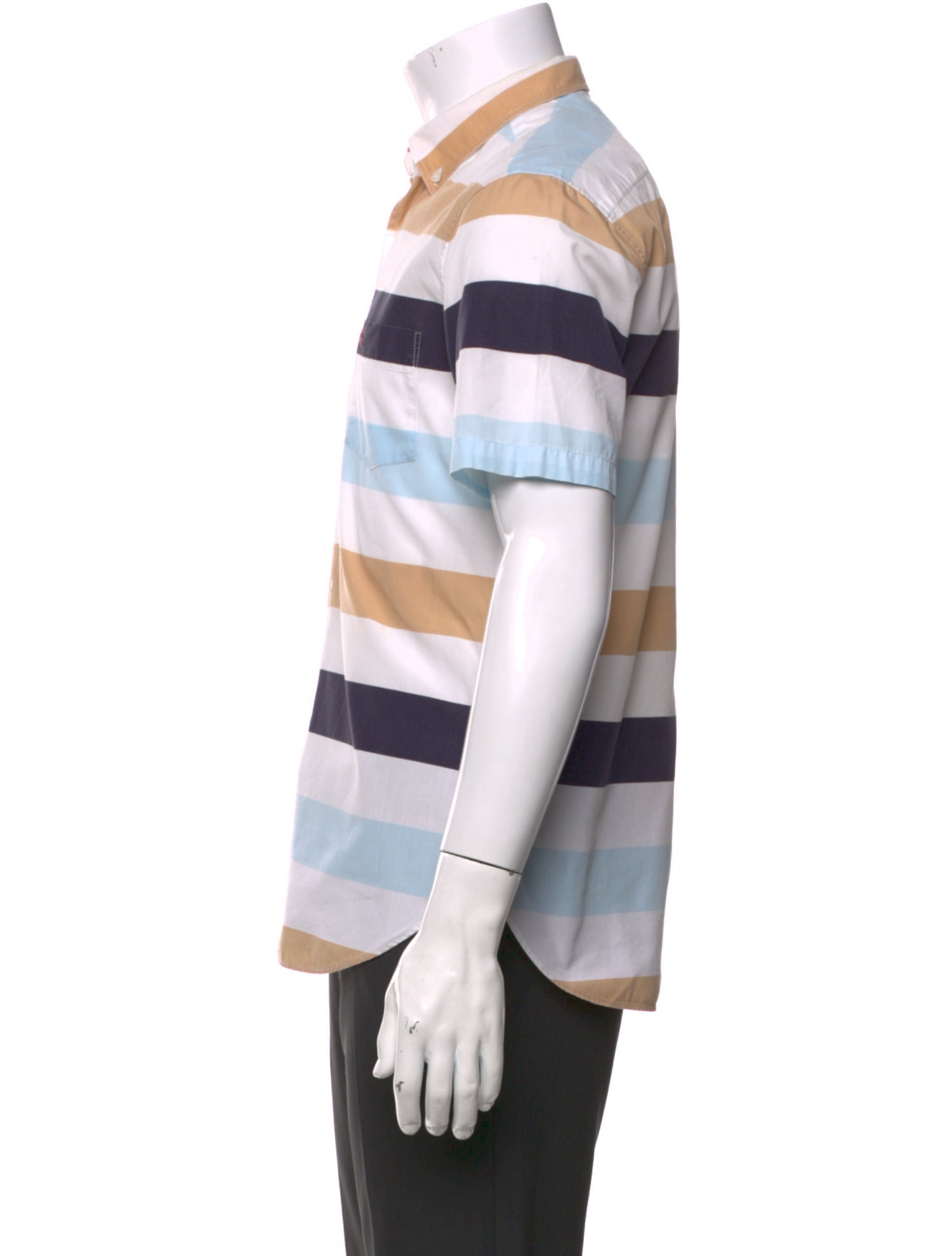 Burberry Brit Exploded Check Pattern Short Sleeve Shirt