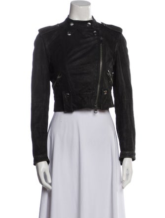 Burberry Brit Goat Leather Biker Jacket