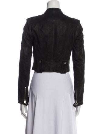 Burberry Brit Goat Leather Biker Jacket