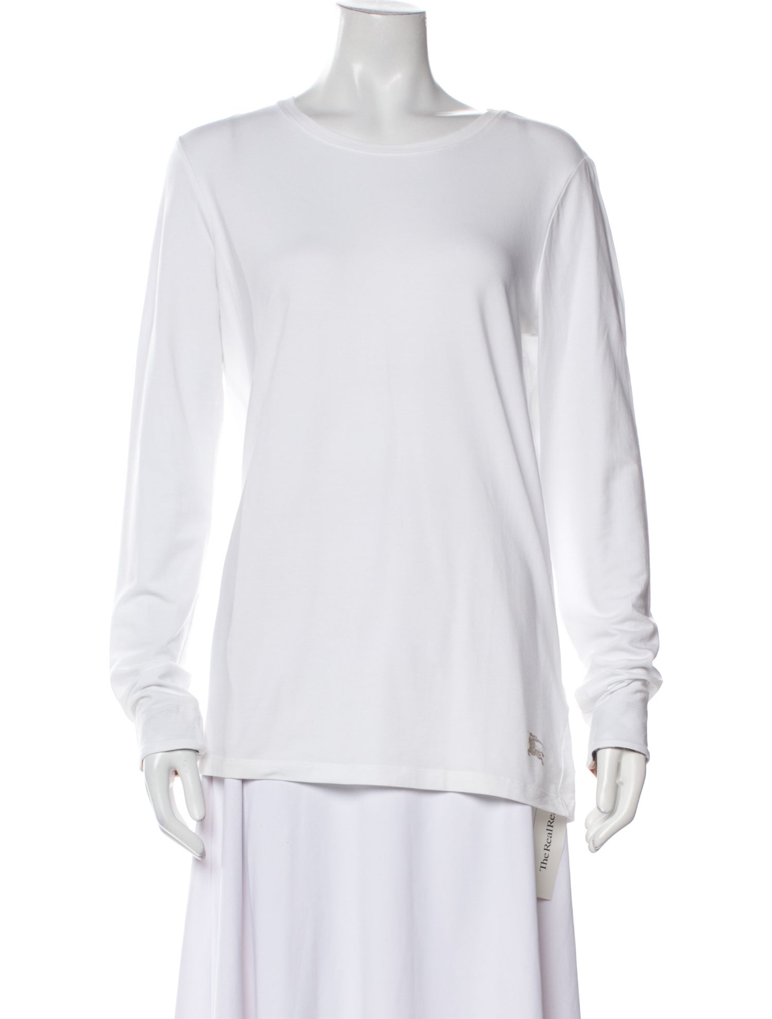 Burberry Brit Scoop Neck Long Sleeve T-Shirt