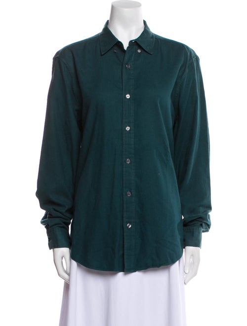 Burberry Brit Long Sleeve Button-Up Top