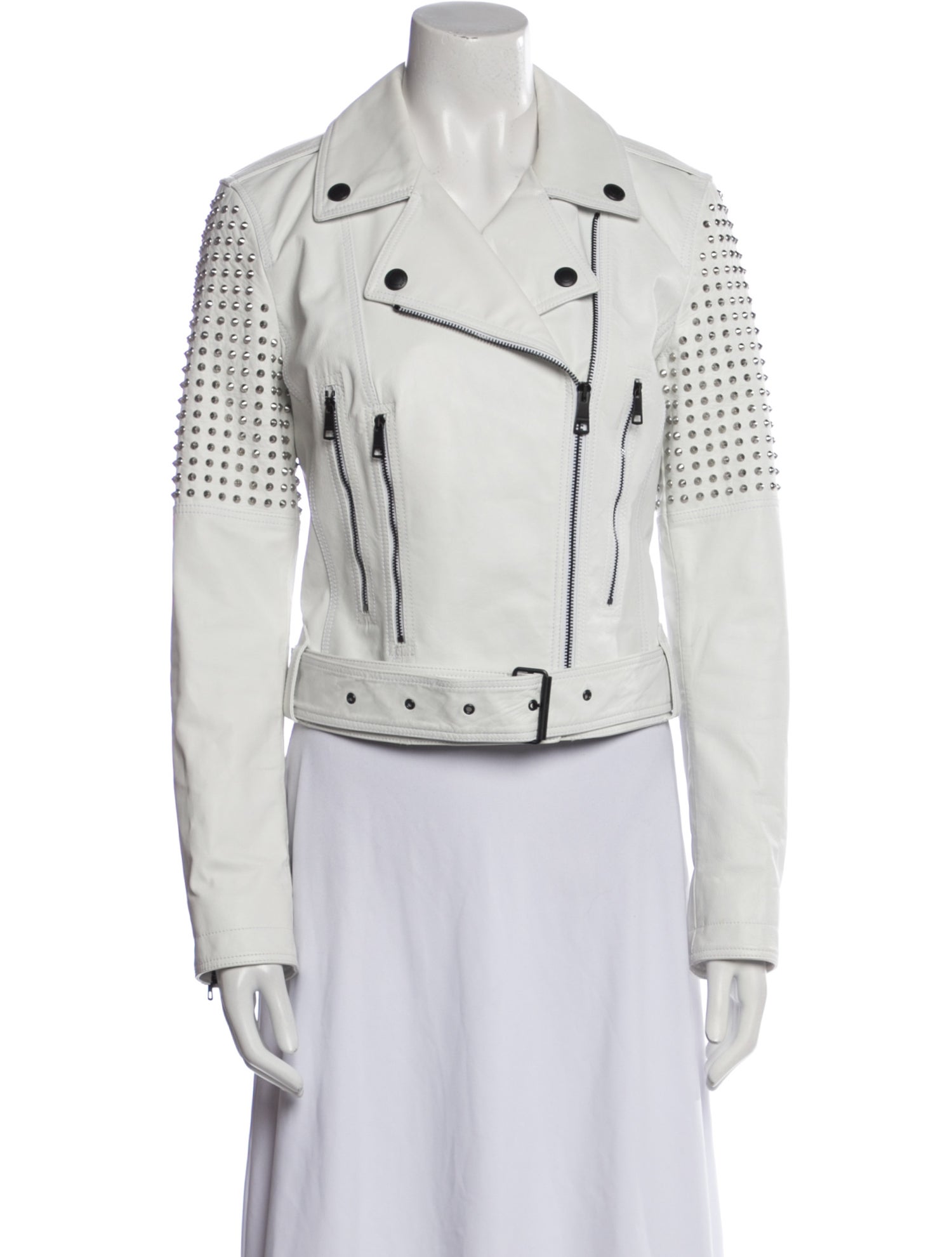 Burberry Brit Calf Leather Biker Jacket