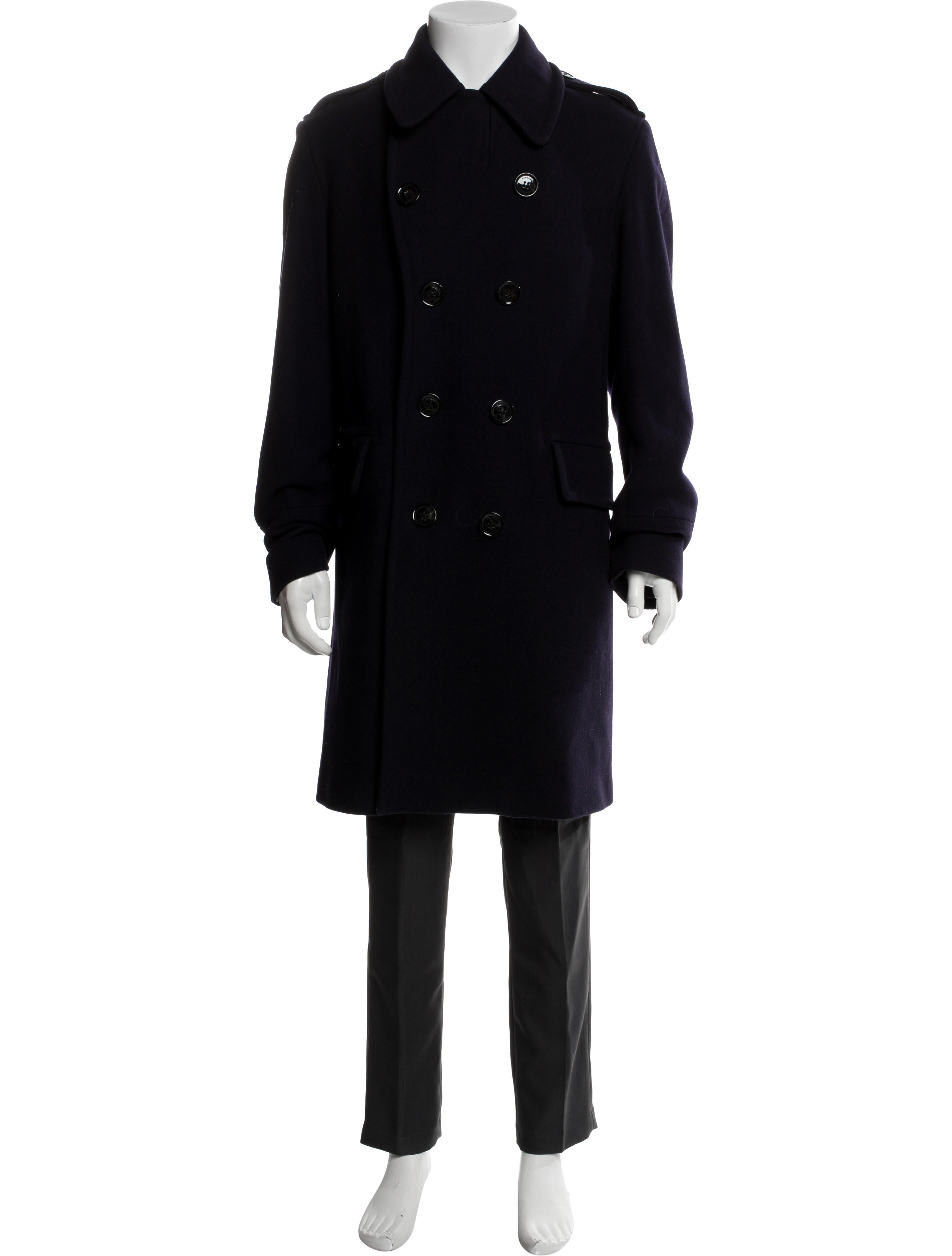 Burberry Brit Nova Check Pattern Wool Coat