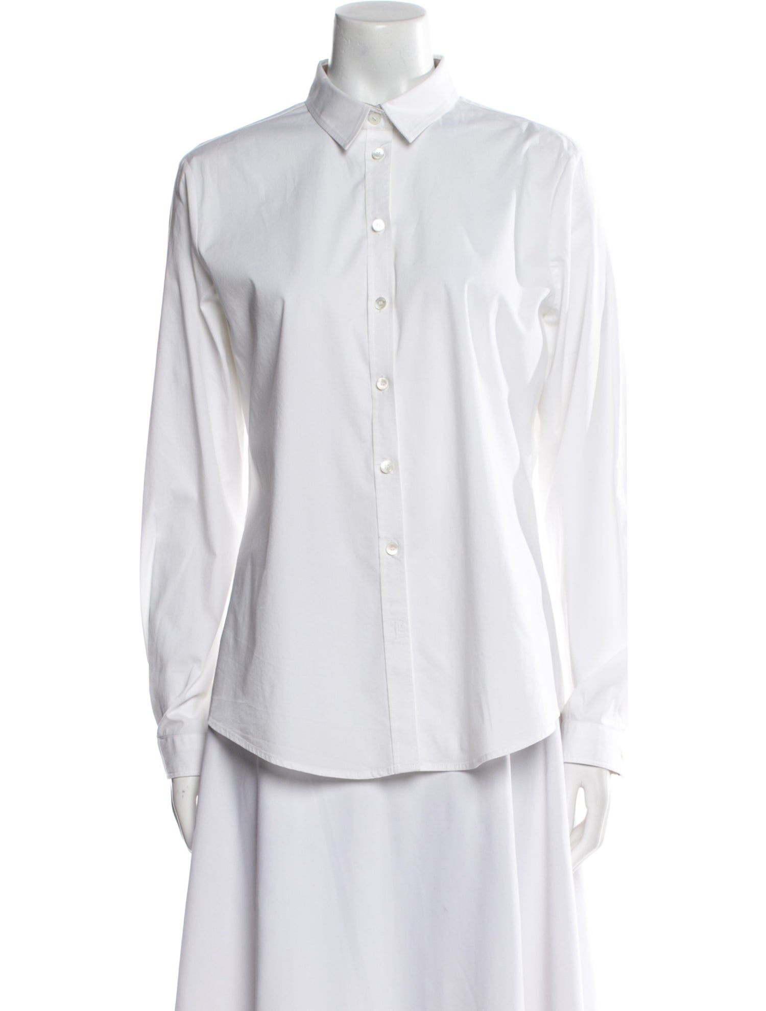 Burberry Brit Long Sleeve Button-Up Top