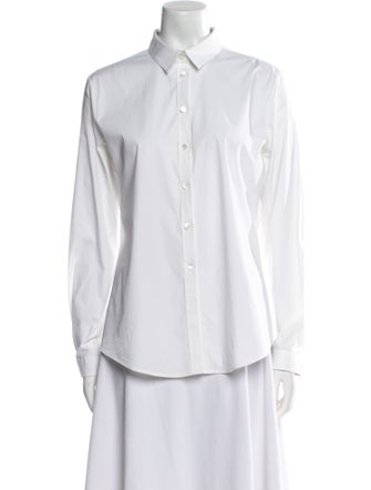 Burberry Brit Long Sleeve Button-Up Top