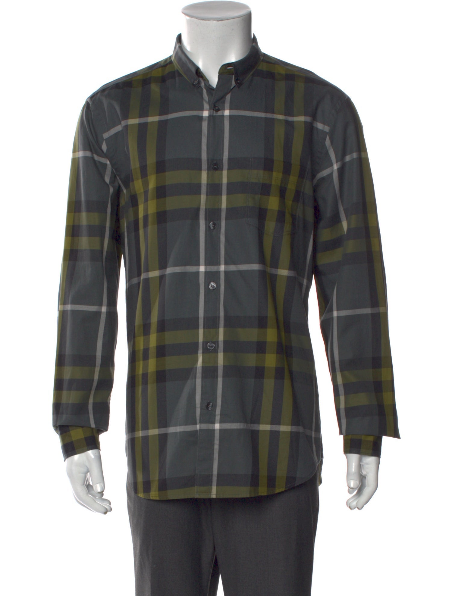 Burberry Brit Nova Check Pattern Long Sleeve Shirt
