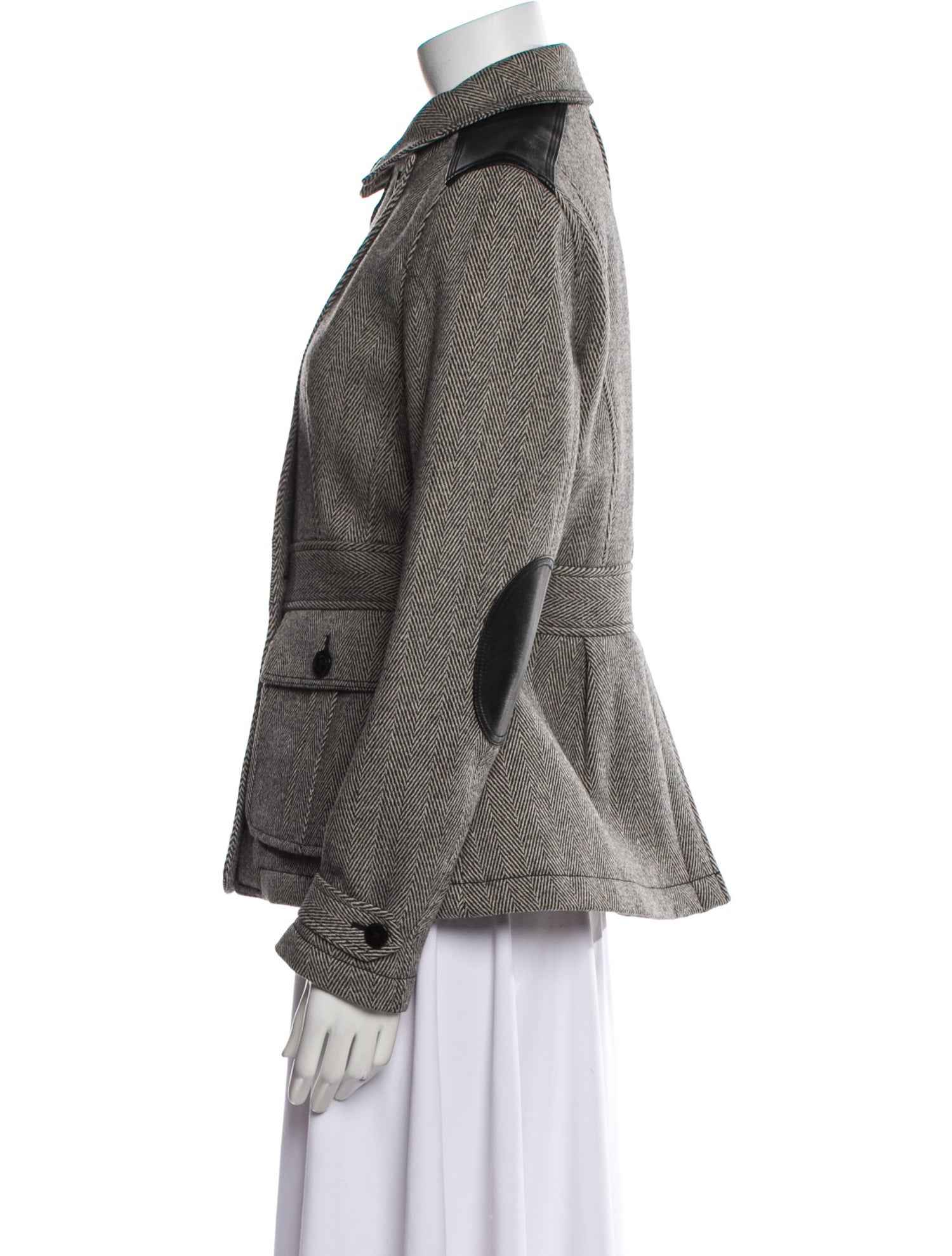 Burberry Brit Wool Striped Utility Jacket