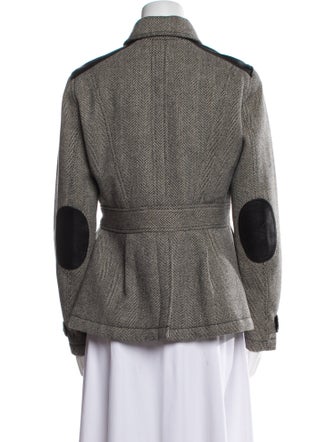 Burberry Brit Wool Striped Utility Jacket