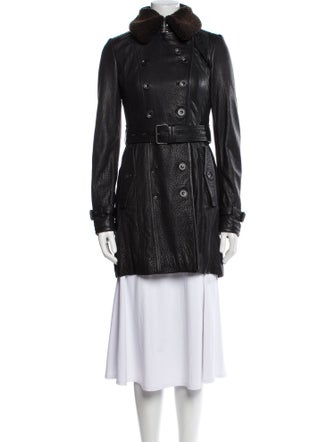 Burberry Brit Lamb Leather Fur Coat