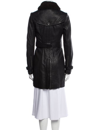 Burberry Brit Lamb Leather Fur Coat