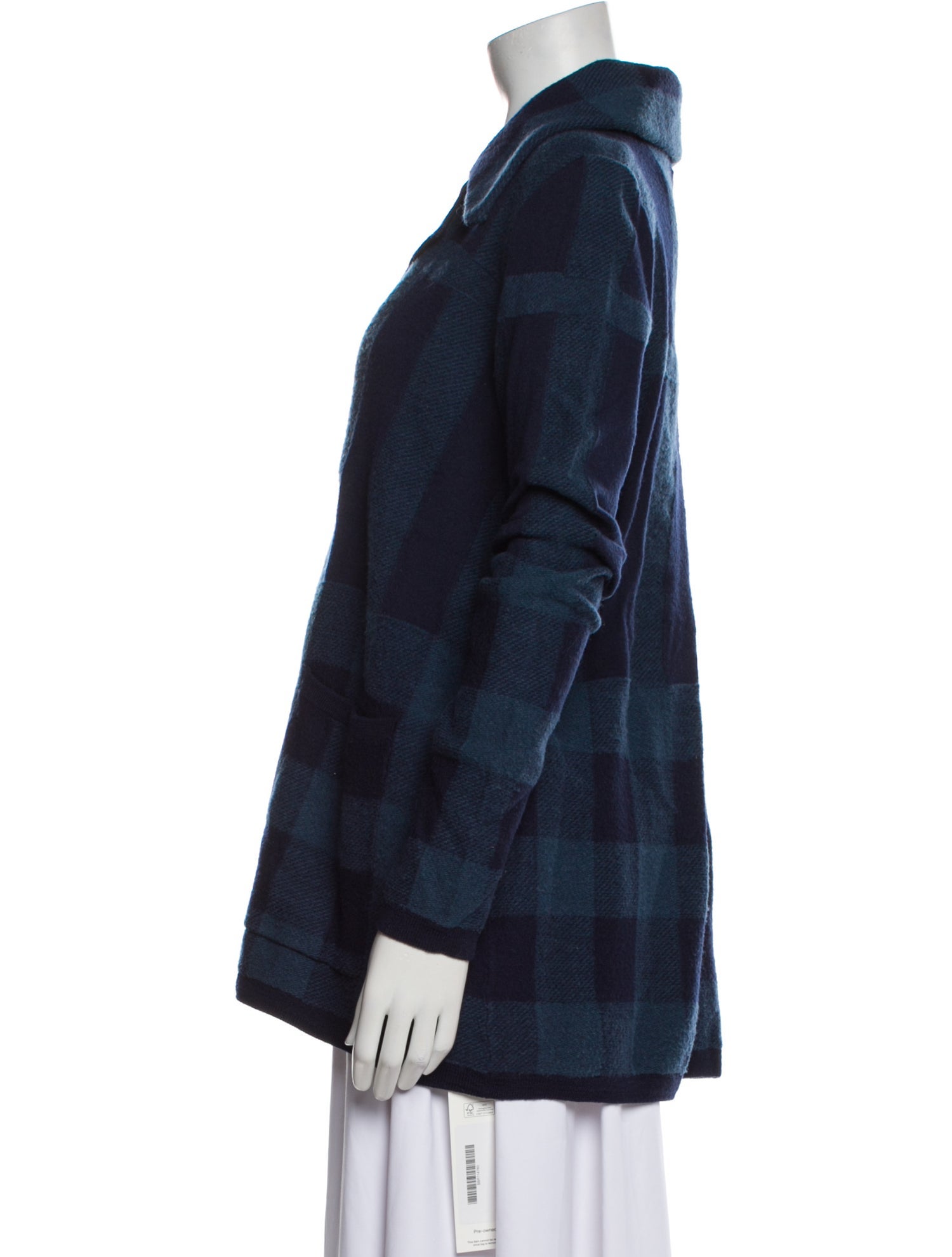 Burberry Brit Wool Plaid Print Jacket