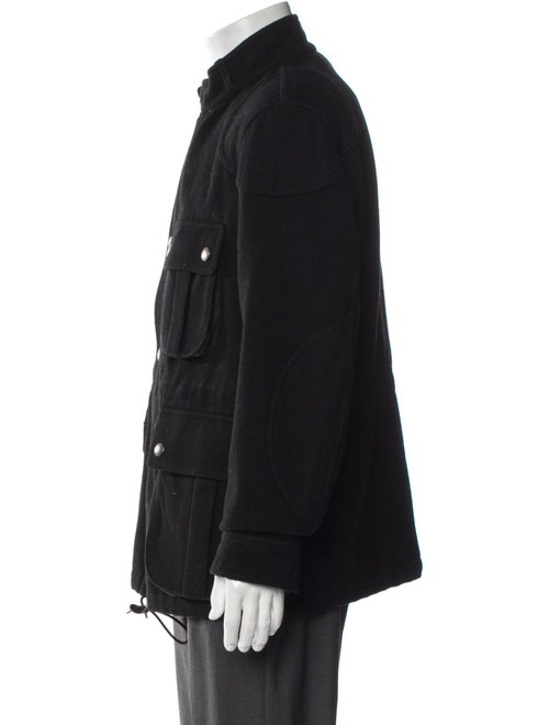 Burberry Brit Nova Check Pattern Wool Utility Jacket