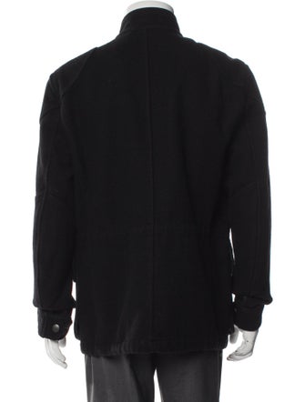 Burberry Brit Nova Check Pattern Wool Utility Jacket