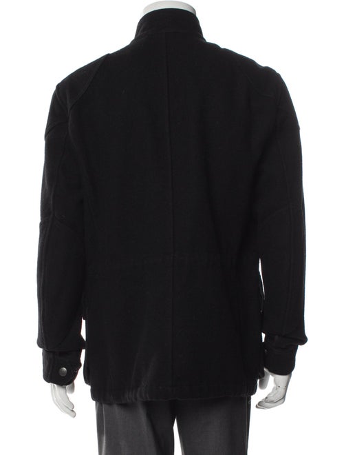 Burberry Brit Nova Check Pattern Wool Utility Jacket