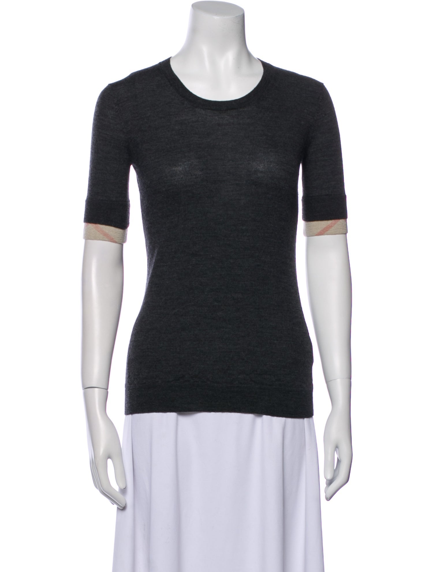 Burberry Brit Merino Wool Scoop Neck Sweater