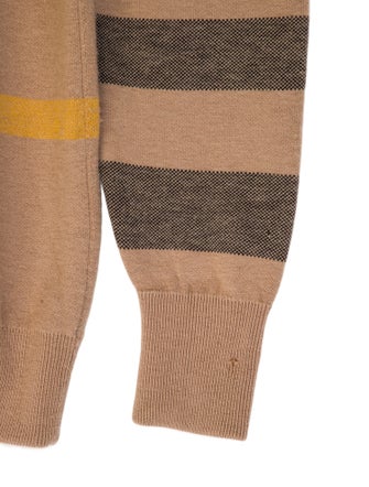 Burberry Brit Plaid Print Crew Neck Sweater