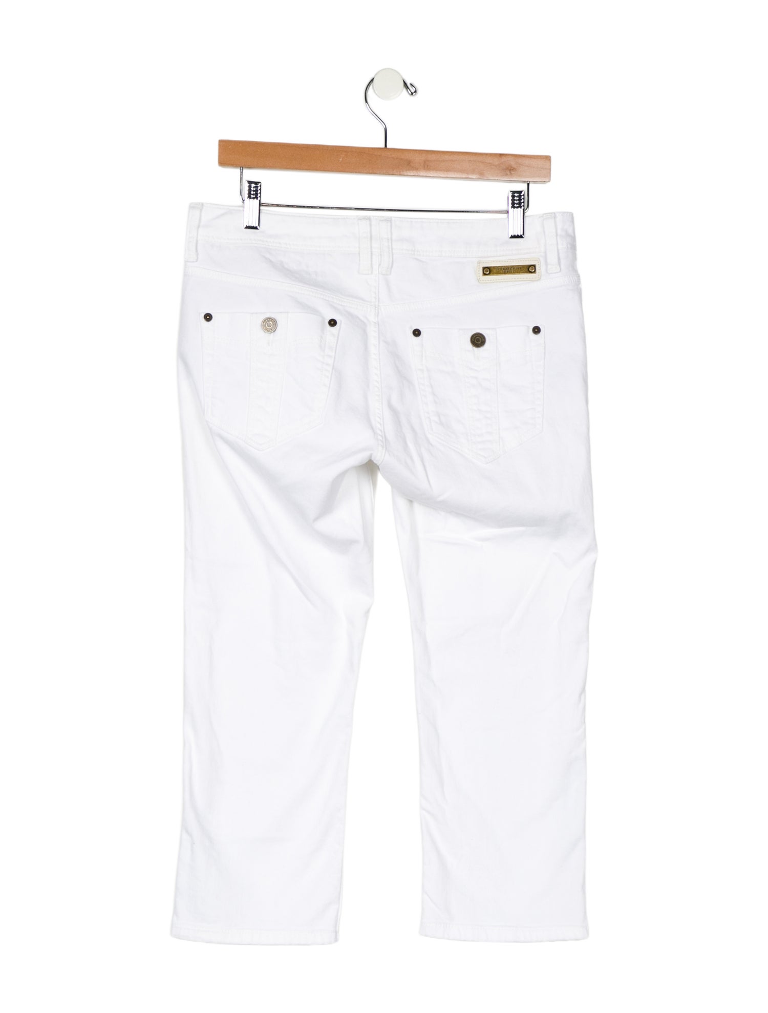 Burberry Brit Mid-Rise Straight Leg Jeans